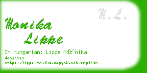 monika lippe business card